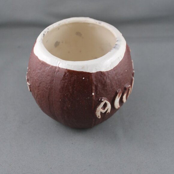 Vintage Tiki Mug - Trader Vic's Coconut Mug Hand Painted- Cermaic Mug - Picture 4 of 10